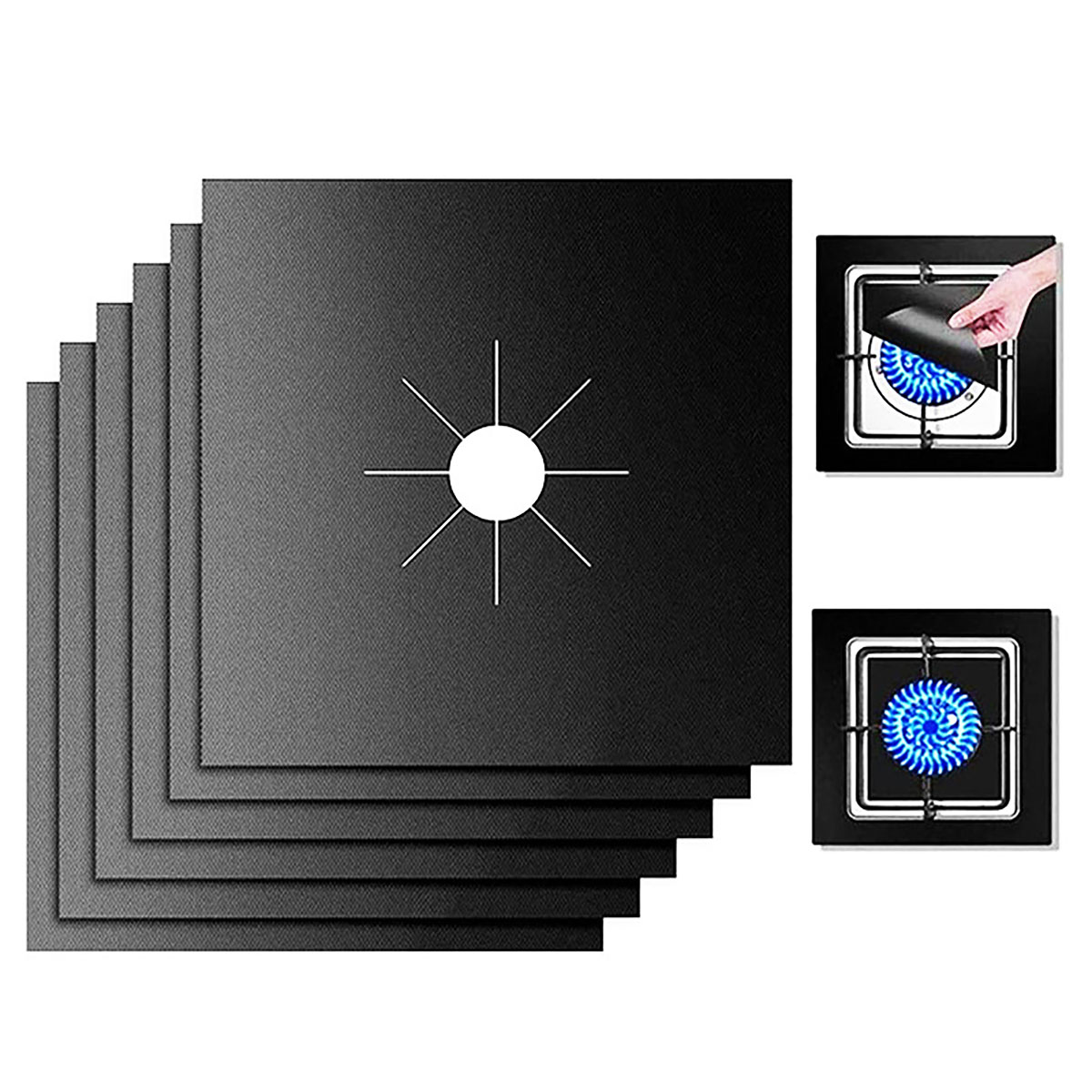 Commercial Kitchen Hood - 4 Piece Gas Stove Protector Cooker
