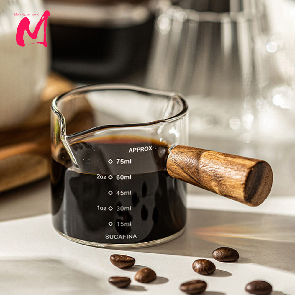 Commercial Kitchen Items - 75ml Heat-resisting Glass Espresso Measuring Cup