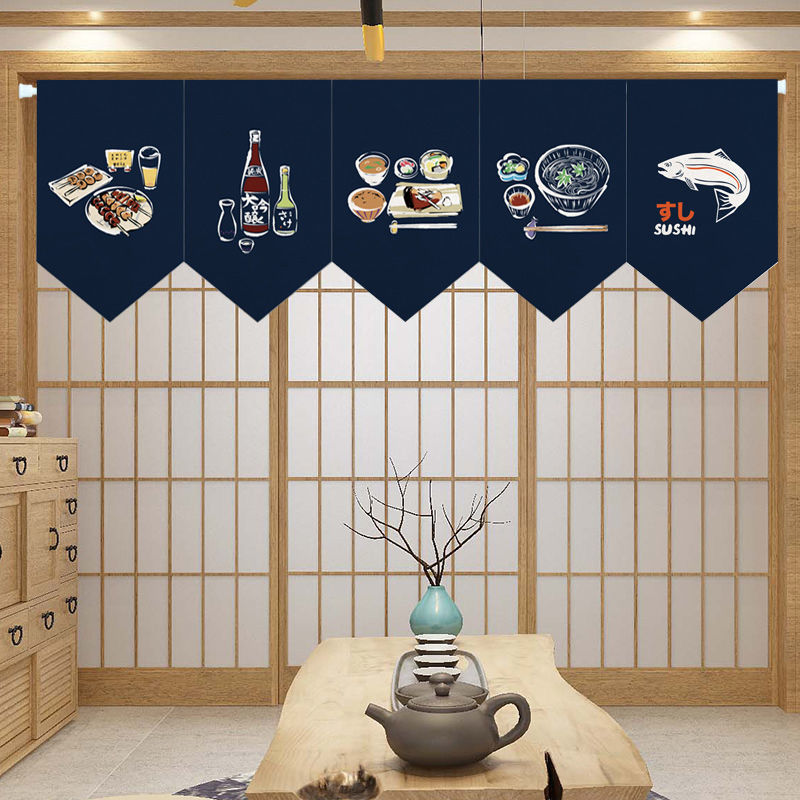 Commercial Kitchen Ceiling - Japanese Restaurant Commercial Pennant Short Curtain