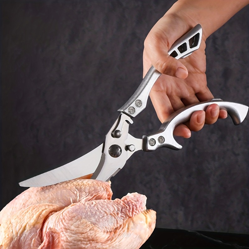 Commercial Kitchen Knives - 1pc Stainless Steel Kitchen Scissors Multifunctional