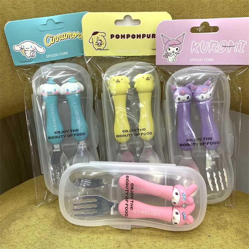 Commercial Kitchen Items - Cartoon Hello Kitty Children's Portable Tableware