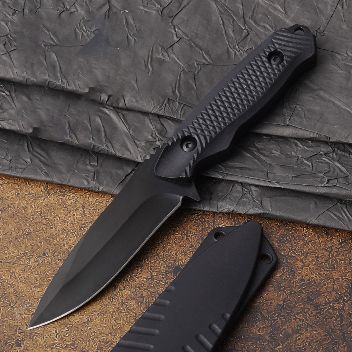 Commercial Kitchen Knives - Black Blade Fruit Knife, High-End Multi-Function