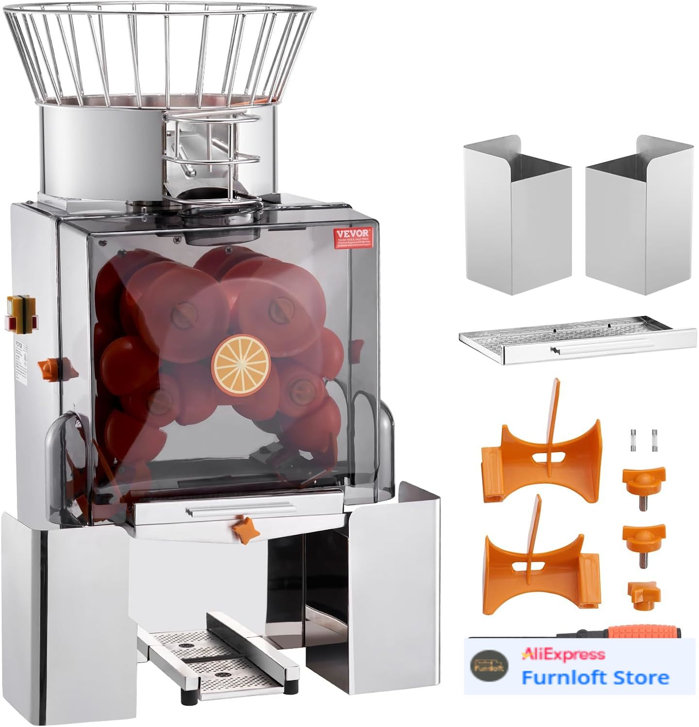 Juice Extractor Commercial - Commercial Orange Juicer Machine, 120W Automatic