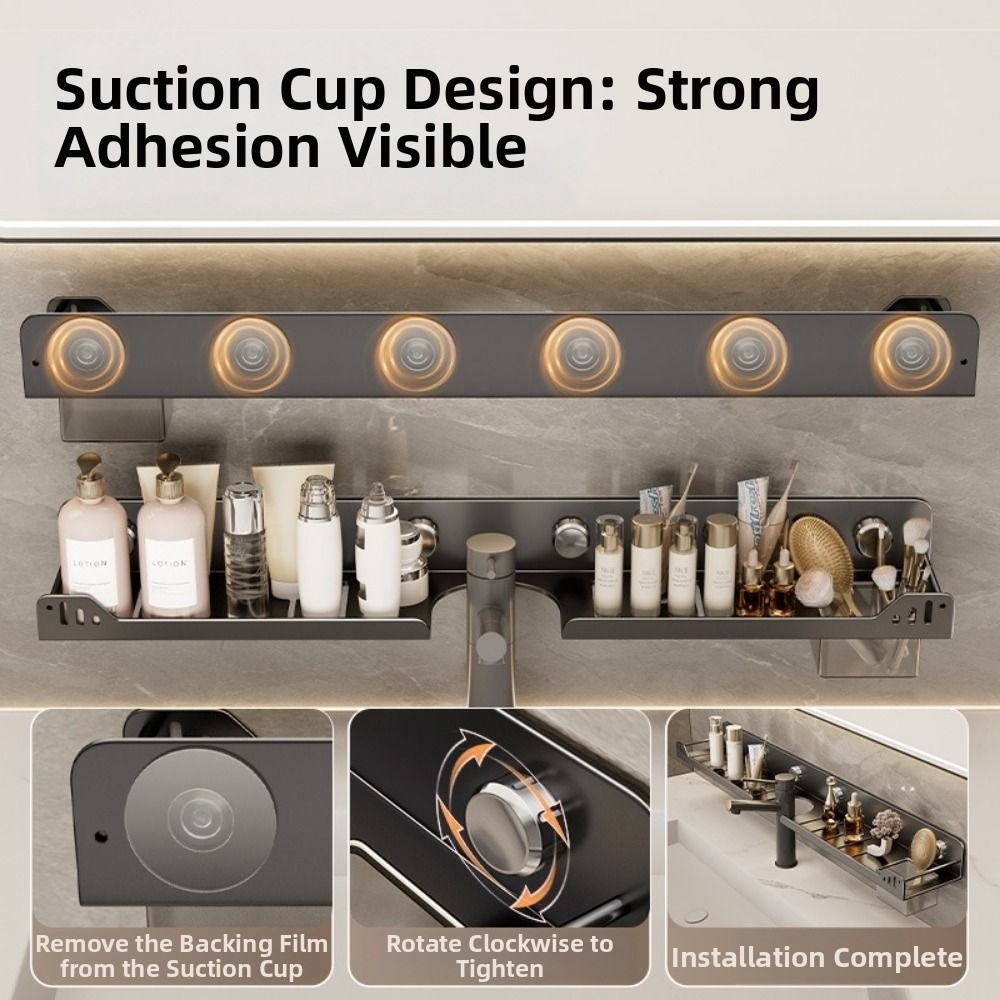 Suction Cup Bathroom Shelves W - đánh giá và giá Commercial Kitchen Rack
