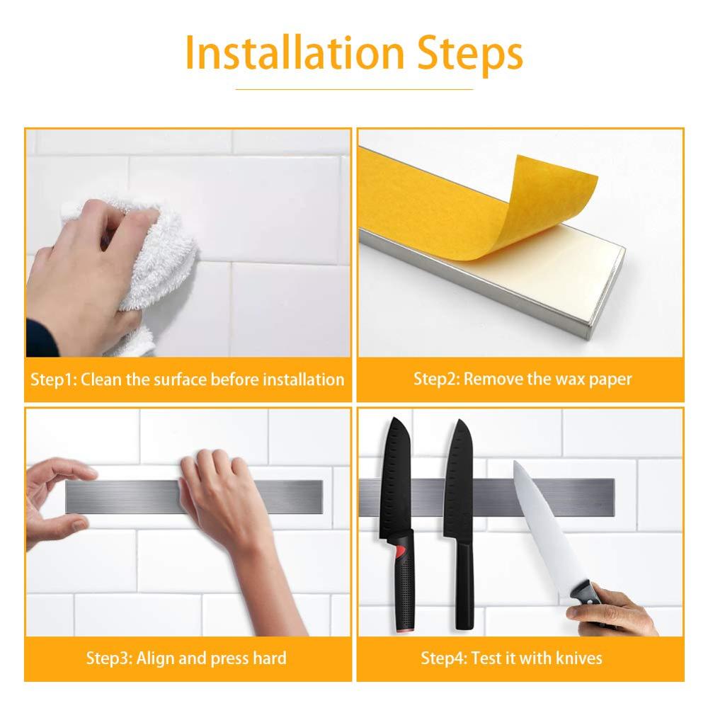 LMETJMA Professional Magnetic  - đánh giá và giá Commercial Kitchen Knife Holder