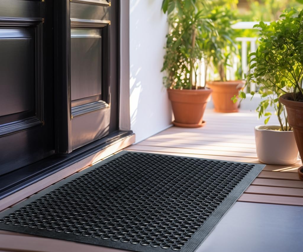 2-Pack Anti-Fatigue Rubber Flo - đánh giá và giá Commercial Kitchen Mats Anti Fatigue