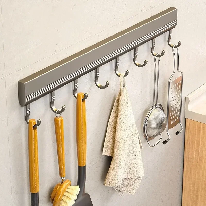 Aluminum Alloy Hooks Rack Wall - đánh giá và giá Commercial Kitchen Rack