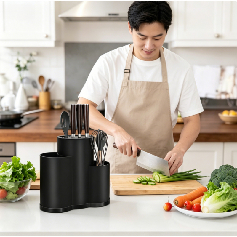 Multi-Function PP Knife Block  - đánh giá và giá Commercial Kitchen Knife Holder