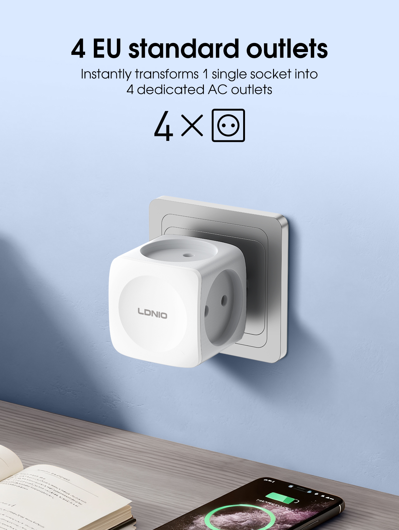 LDNIO Power Strip 4 EU AC Outl - đánh giá và giá Commercial Kitchen In Residential Home
