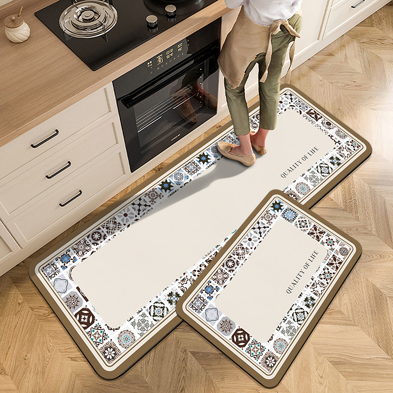 Vintage Floral Kitchen Carpet  - đánh giá và giá Commercial Kitchen Mats Anti Fatigue