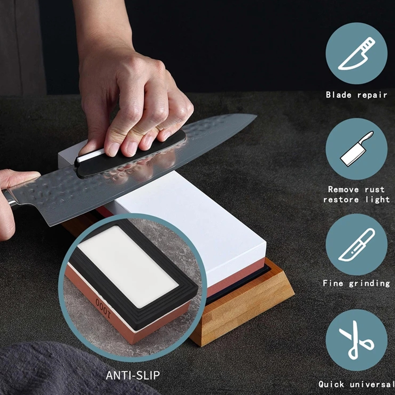 Whetstone Sharpening Stones Pr - đánh giá và giá Commercial Kitchen Knives