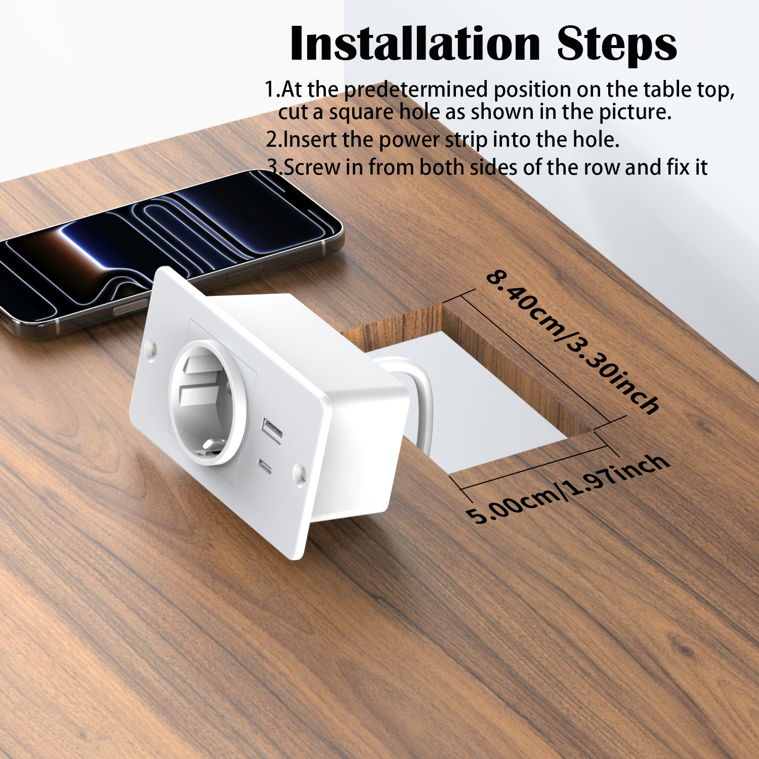 Embedded Power Strip with USB- - đánh giá và giá Commercial Kitchen In Residential Home