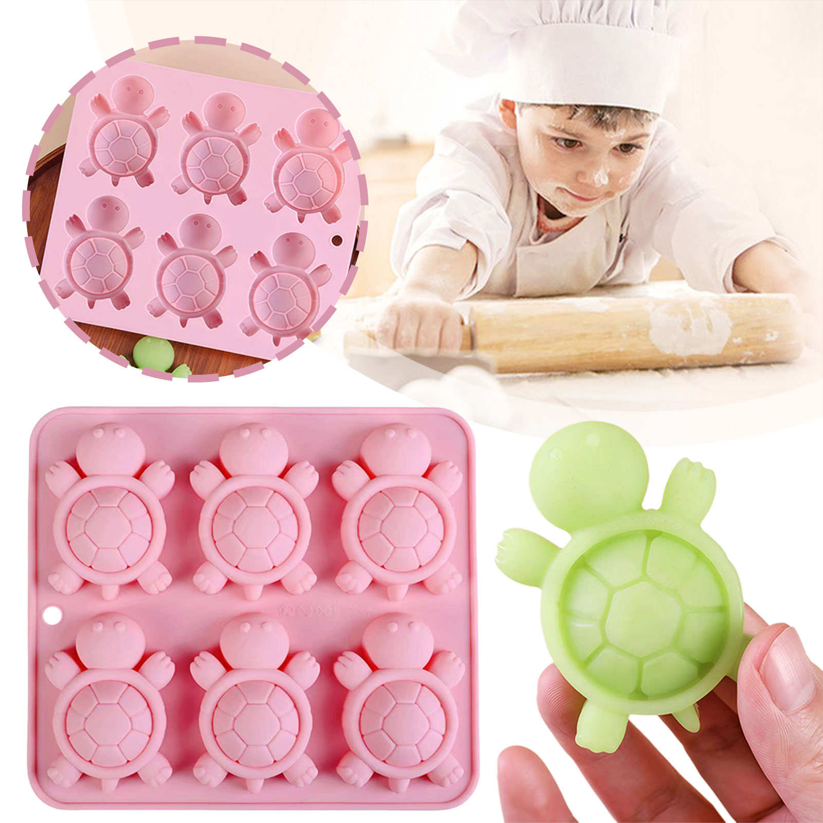 Turtles Ice Tray 3D Tortoises  - đánh giá và giá Commercial Kitchen Items
