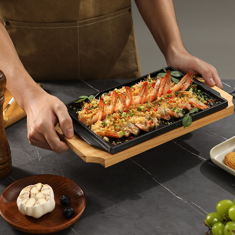 Cast Iron Rectangle Shape Rest - đánh giá và giá Teppanyaki Grill Table