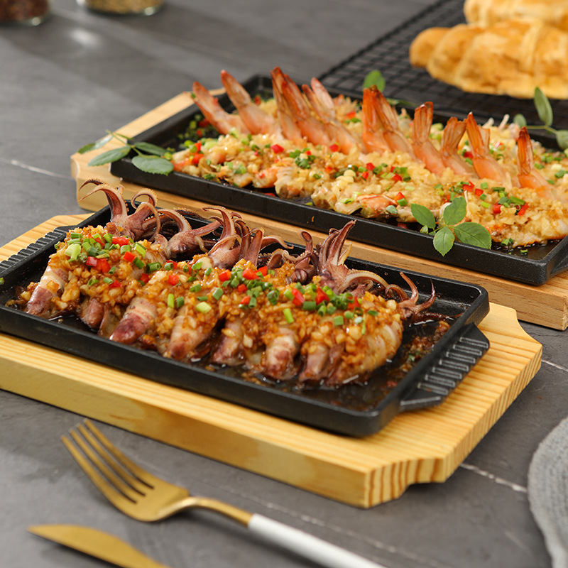 Cast Iron Rectangle Shape Rest - đánh giá và giá Teppanyaki Grill Table