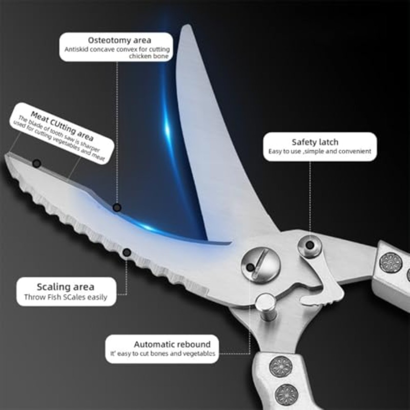 1pc Stainless Steel Kitchen Sc - đánh giá và giá Commercial Kitchen Knives