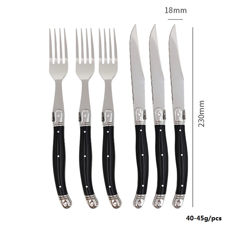 8'' Laguiole Style Black Steak - đánh giá và giá Commercial Kitchen Knives