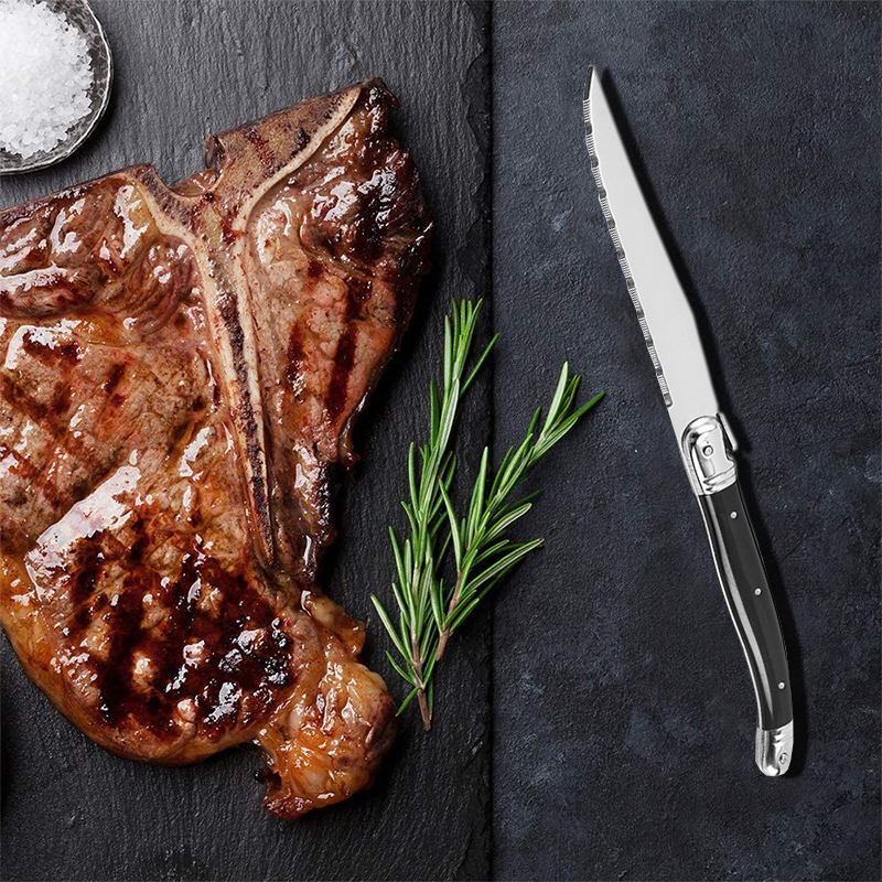 8'' Laguiole Style Black Steak - đánh giá và giá Commercial Kitchen Knives