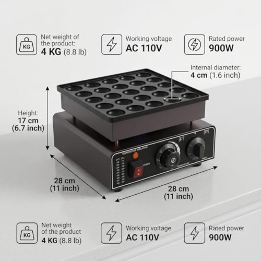 900W pancake maker for cafe an - đánh giá và giá Waffle Maker Commercial