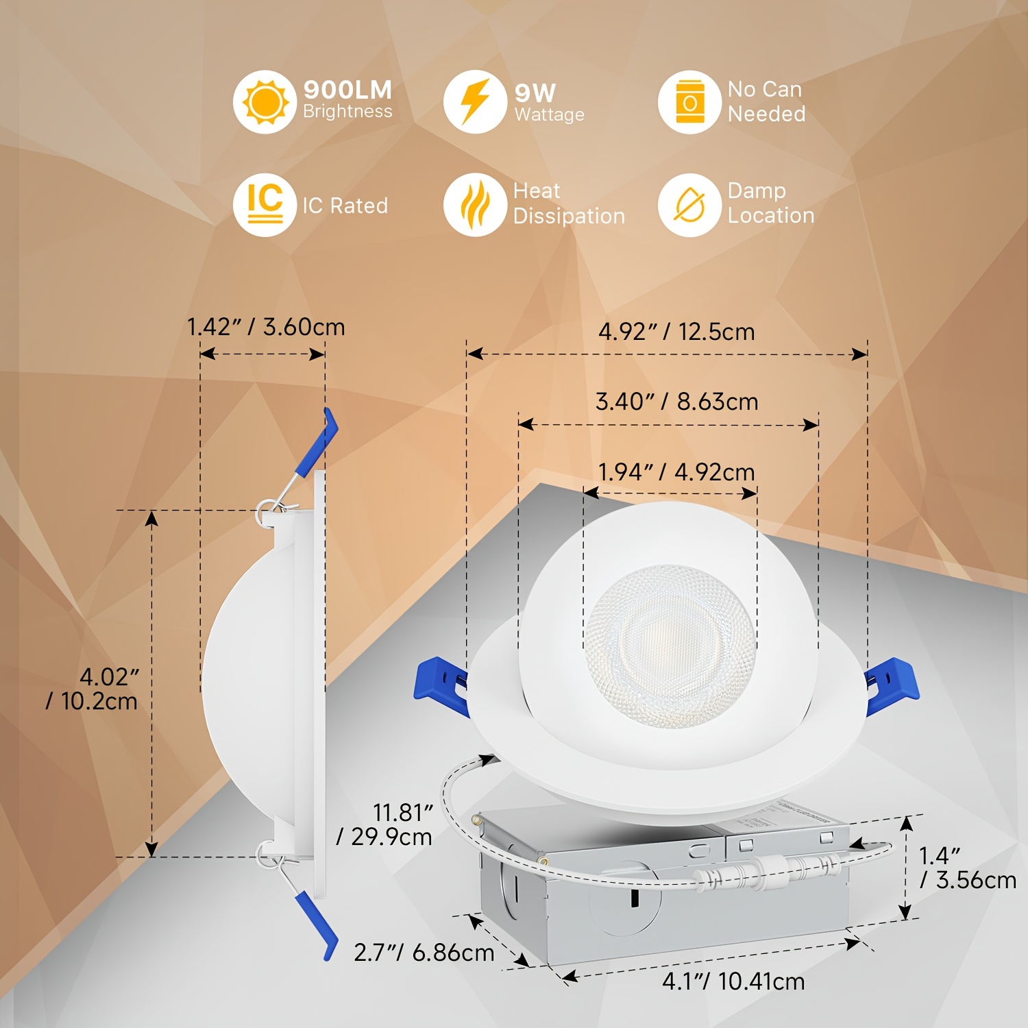 4/6/12 Pack 4-Inch Gimbal LED  - đánh giá và giá Commercial Kitchen In Residential Home