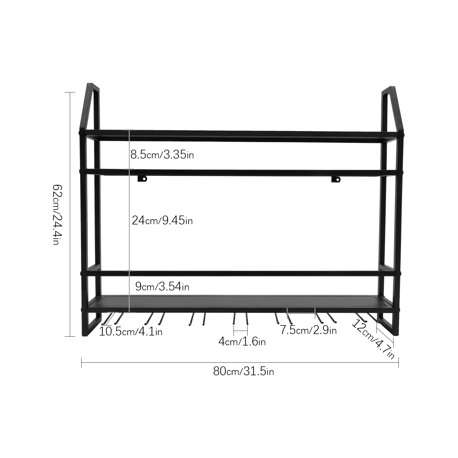 Double-layer Wine Rack Wall-Mo - đánh giá và giá Commercial Kitchen Rack