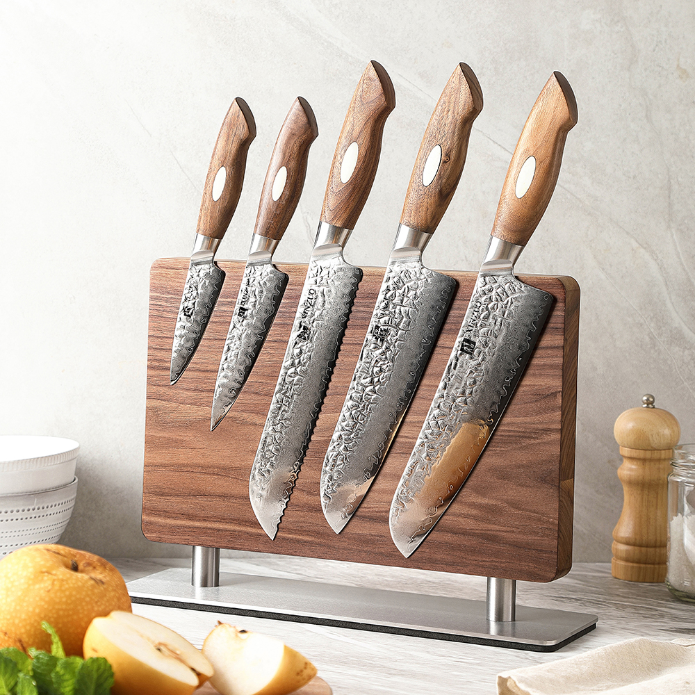 XINZUO Walnut Solid Wood+430 S - đánh giá và giá Commercial Kitchen Knife Holder