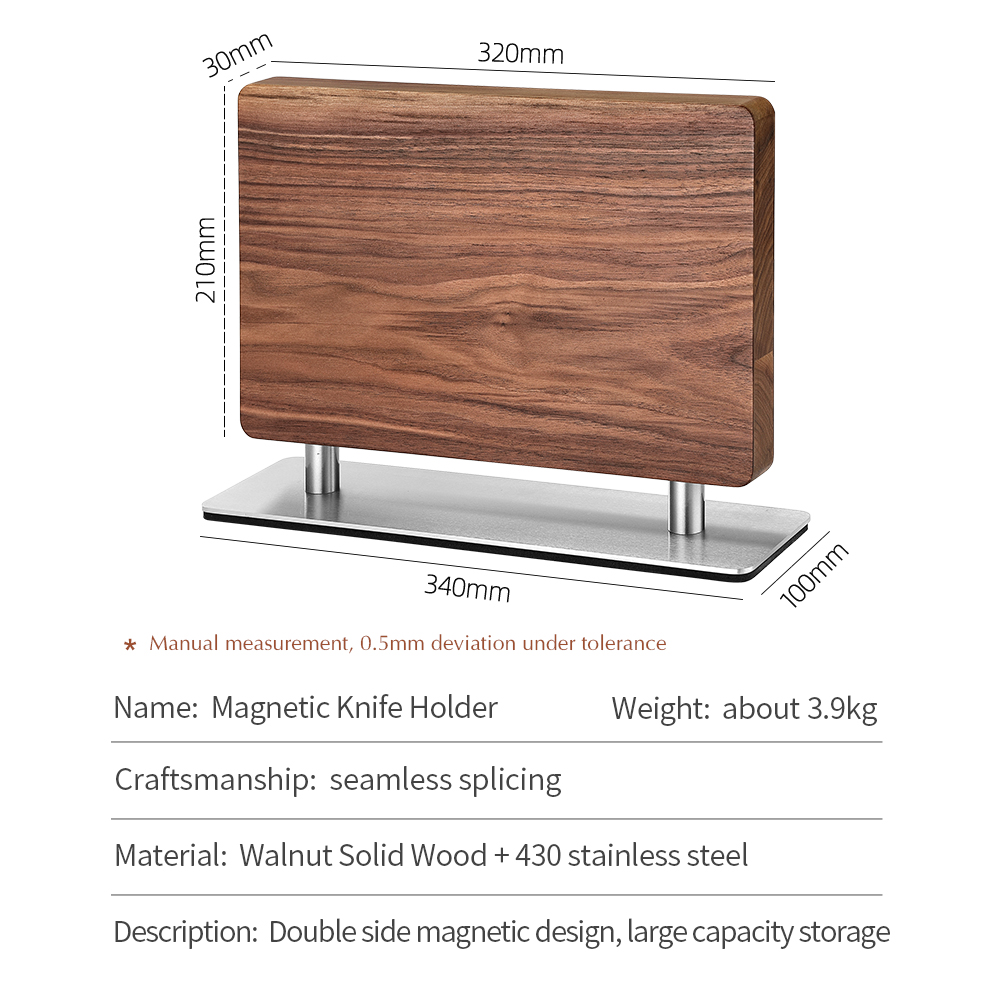 XINZUO Walnut Solid Wood+430 S - đánh giá và giá Commercial Kitchen Knife Holder