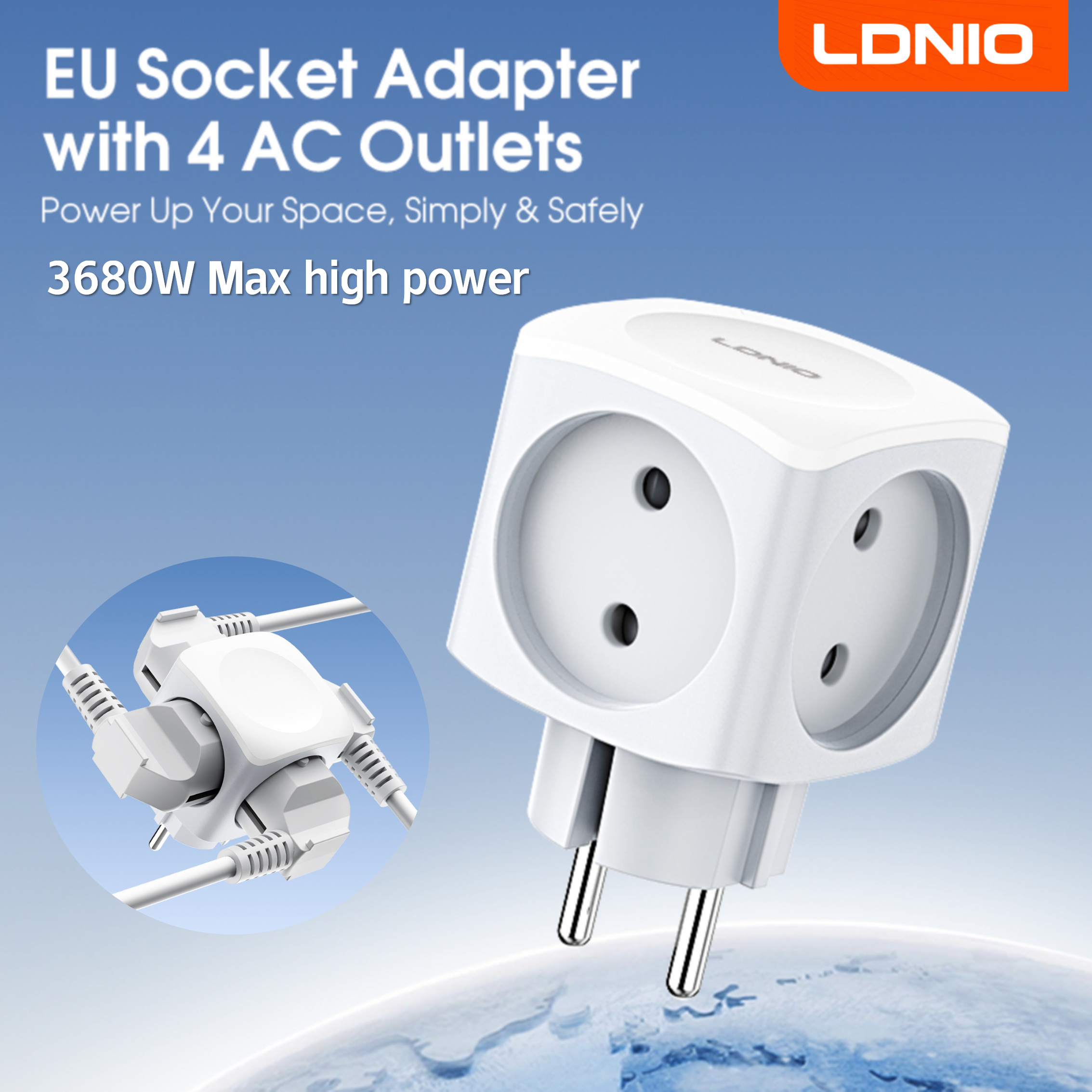 LDNIO 4 EU Outlet Power Cube,  - đánh giá và giá Commercial Kitchen In Residential Home