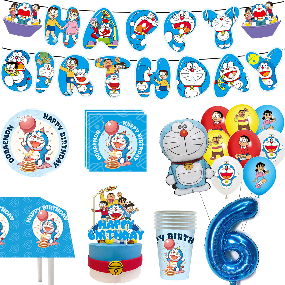 Cartoon Doraemon Birthday Deco - đánh giá và giá Commercial Kitchen Items