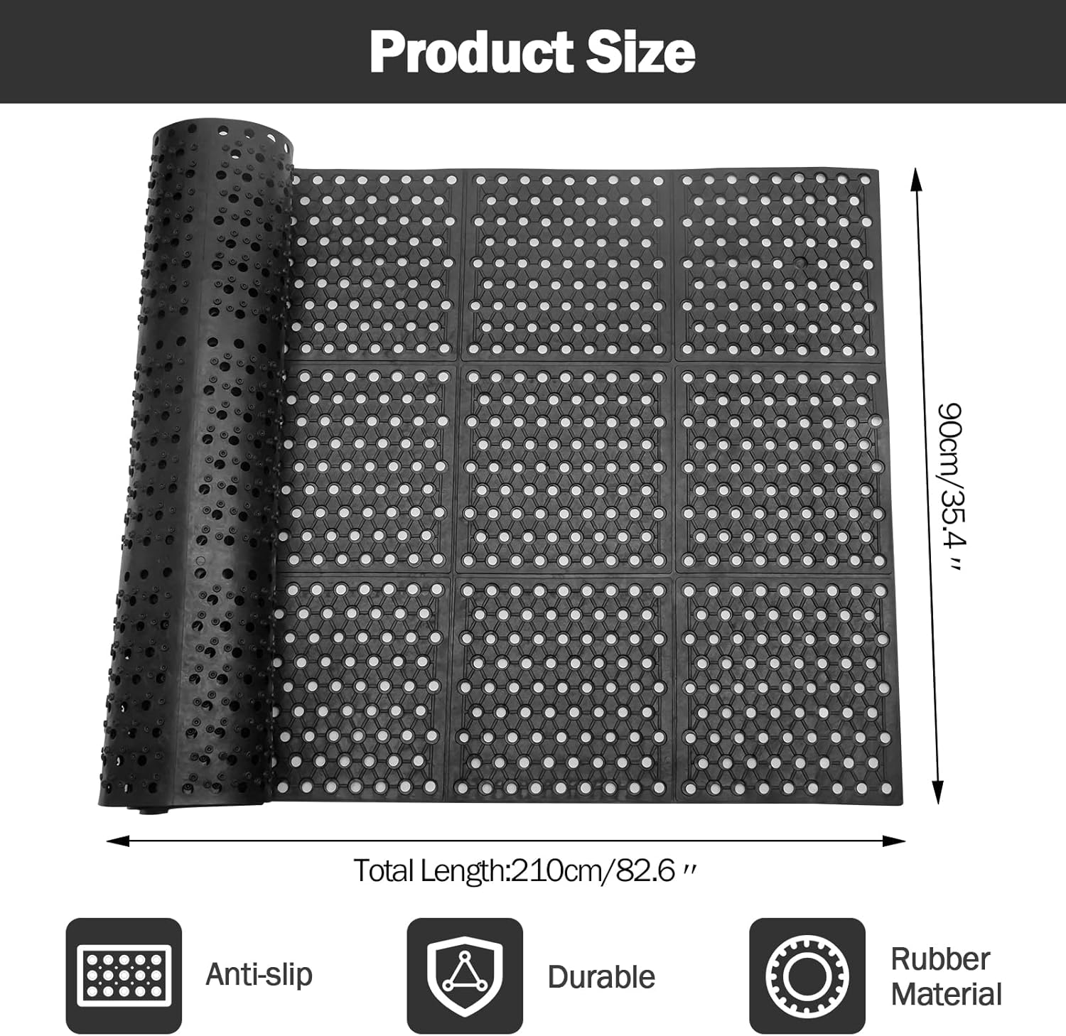 Anti-Fatigue Drainage Rubber M - đánh giá và giá Commercial Kitchen Mats Anti Fatigue