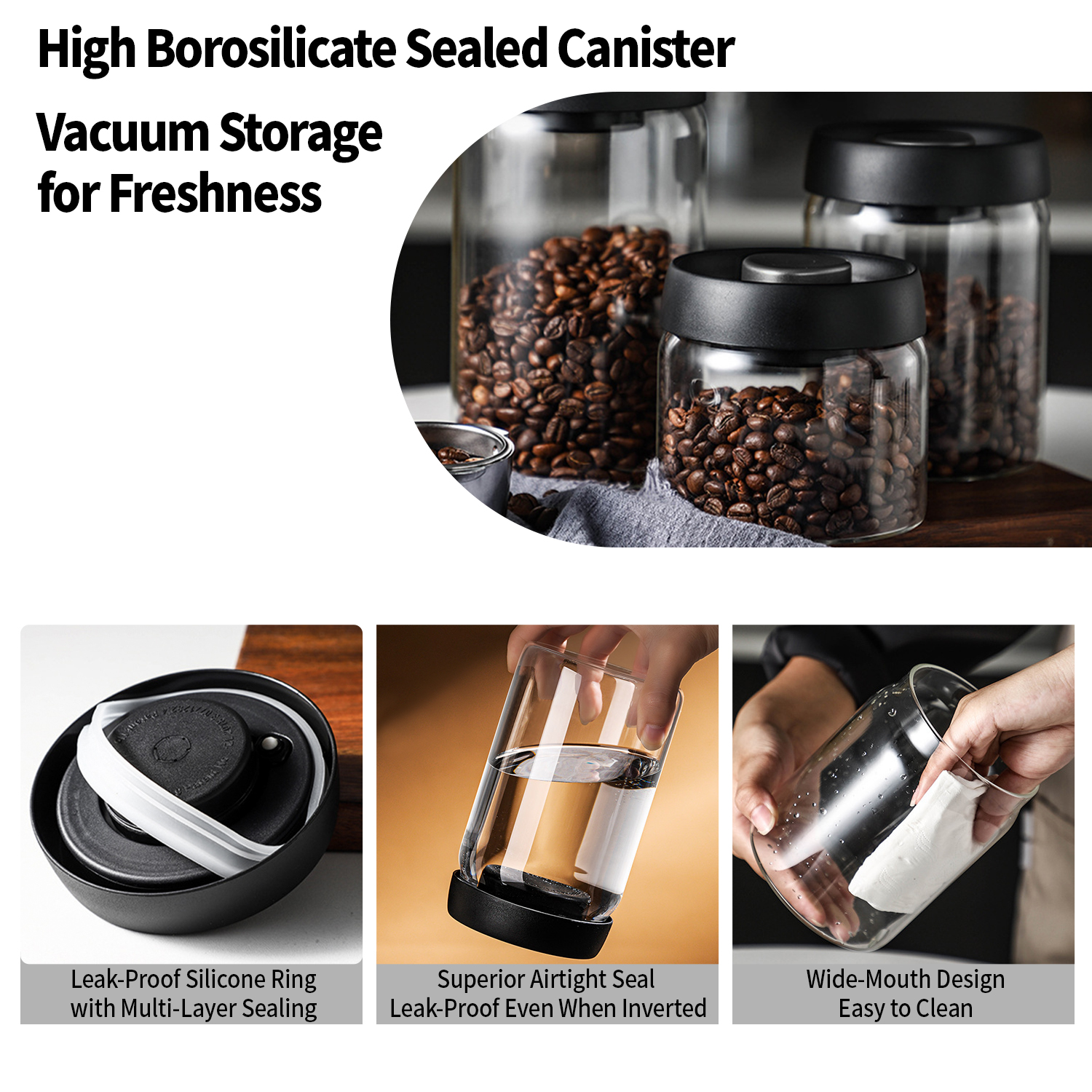 OANKR Vacuum Coffee Canister 5 - đánh giá và giá Vacuum Sealer