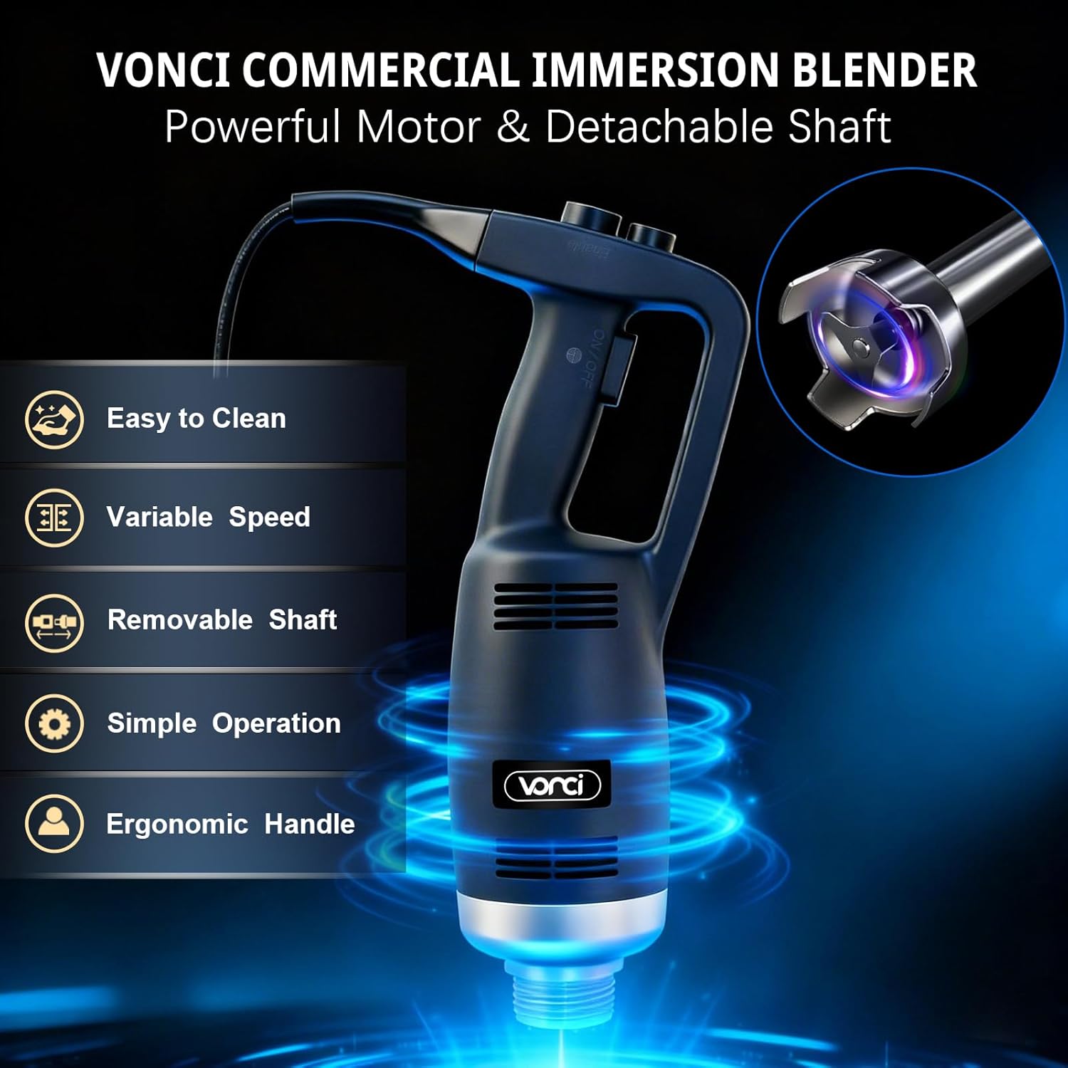 500W Commercial Immersion Blen - đánh giá và giá Commercial Blender Heavy Duty