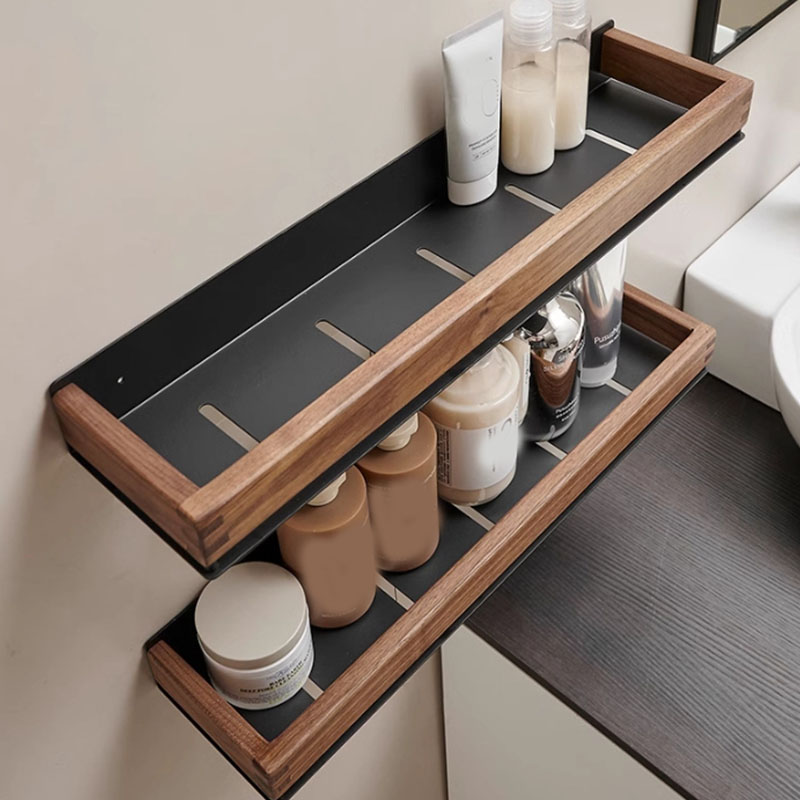 Wood Bathroom Shelves Wall Mou - đánh giá và giá Commercial Kitchen Rack