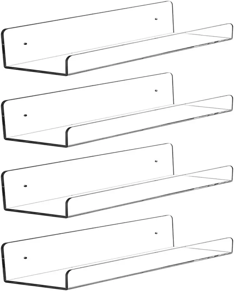 Clear Acrylic Floating Shelves - đánh giá và giá Commercial Kitchen Rack
