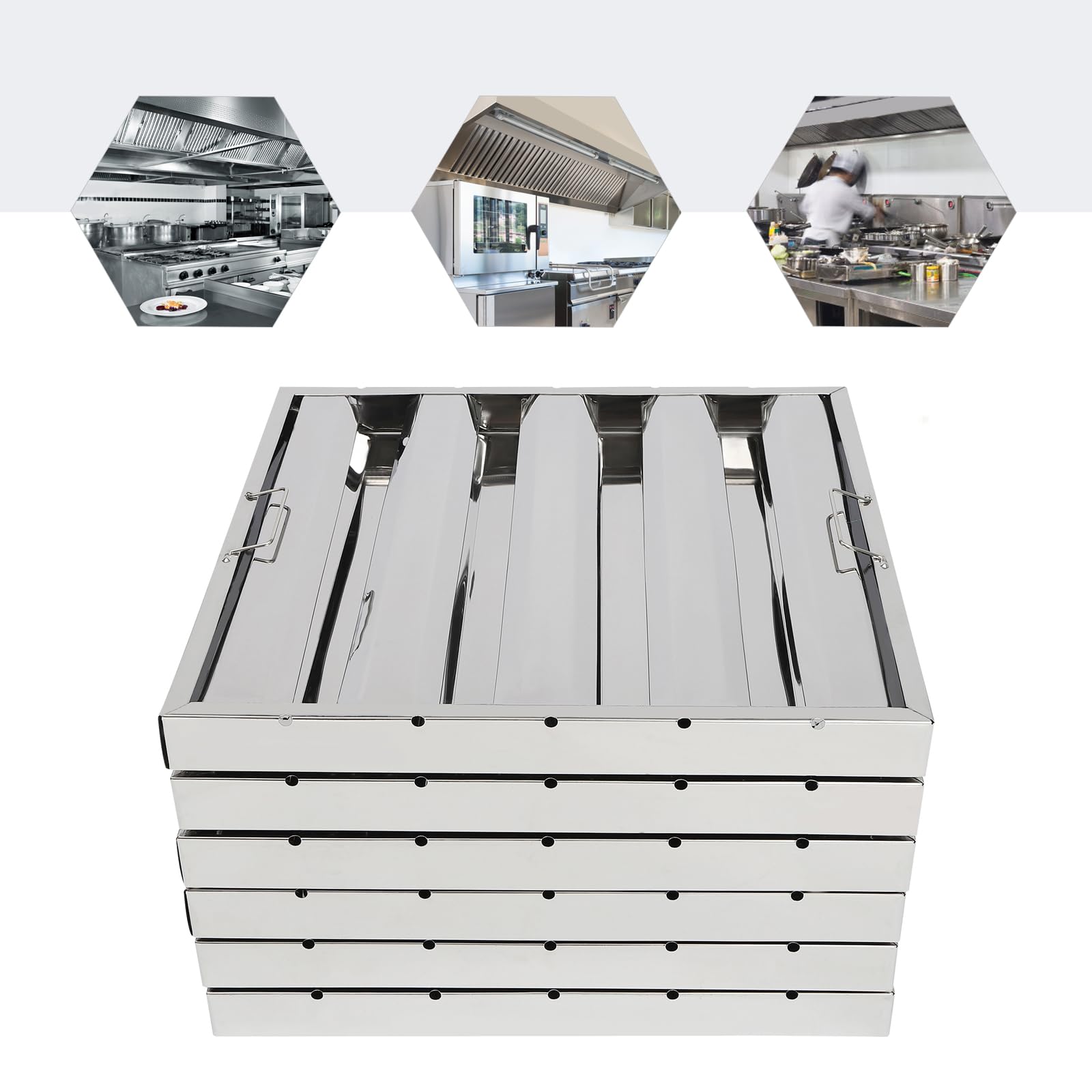6 Pack Hood Filters, Stainless - đánh giá và giá Commercial Kitchen Hood