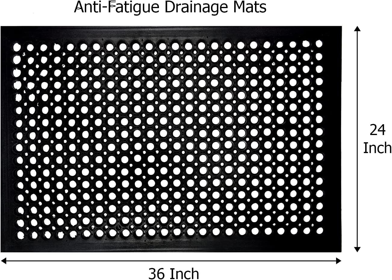 Rubber Doormat - 2 Pack Non Sl - đánh giá và giá Commercial Kitchen Mats Anti Fatigue
