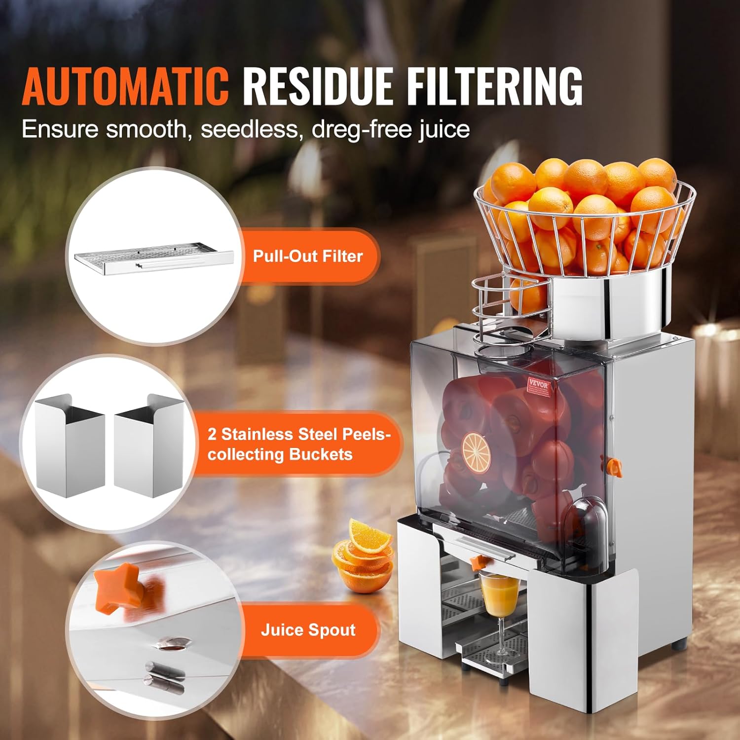 Commercial Orange Juicer Machi - đánh giá và giá Juice Extractor Commercial