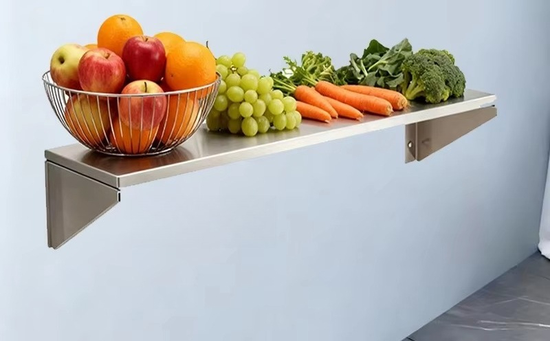Stainless Steel Wall-mounted F - đánh giá và giá Commercial Kitchen Rack