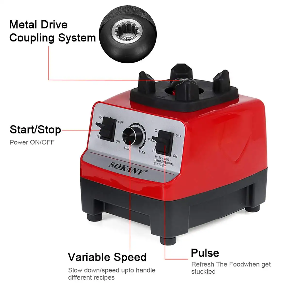 SOKANY 4500W Heavy Duty Commer - đánh giá và giá Commercial Blender Heavy Duty
