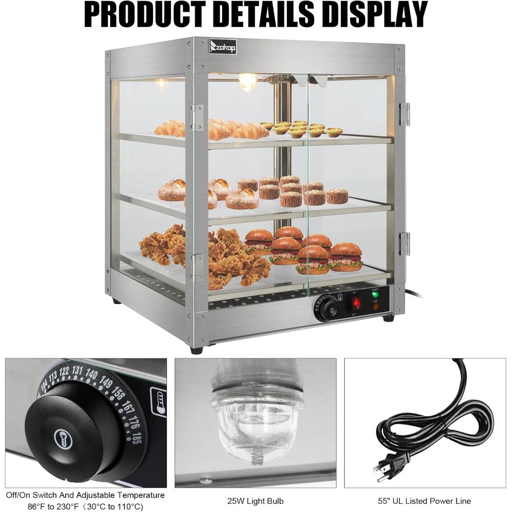 3 Tier Commercial Countertop P - đánh giá và giá Commercial Kitchen Parts & Service