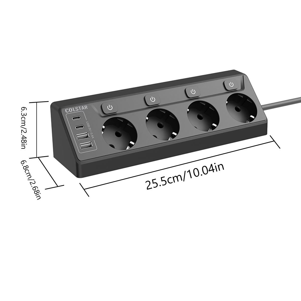 Power Strip Multi Plug 4 Socke - đánh giá và giá Commercial Kitchen In Residential Home