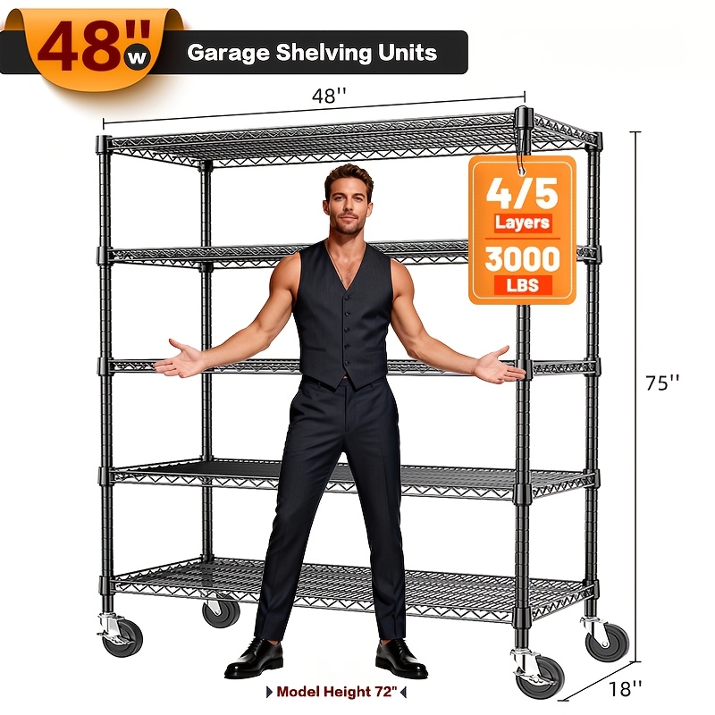 MZG Heavy-Duty Adjustable 5/4  - đánh giá và giá Commercial Kitchen Rack